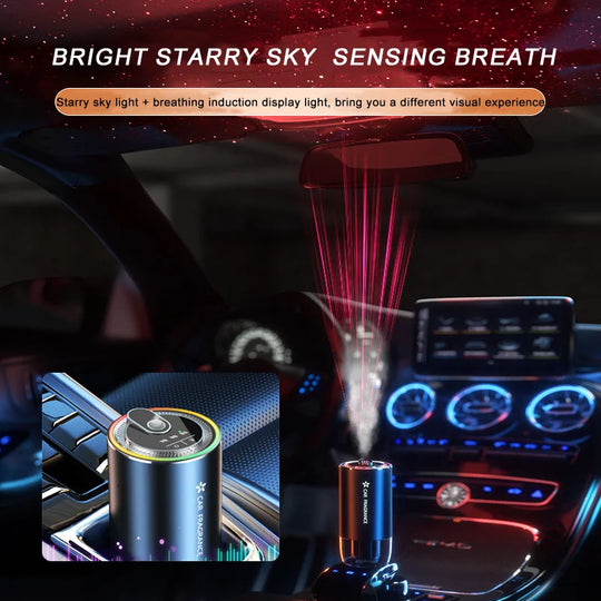 Car Air Refresher with LED Lights and Ocean Fragrance