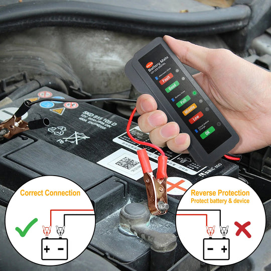 Mini 12V Car Battery Tester Digital Alternator