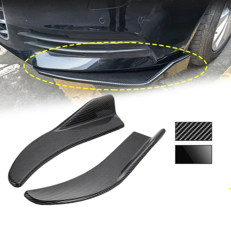 1 Pair Car Bumper Spoiler Front Rear Lip